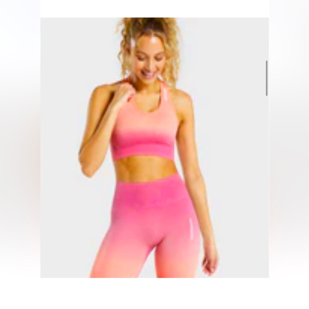 Gymshark Adapt Ombré seamless sports bra and shorts